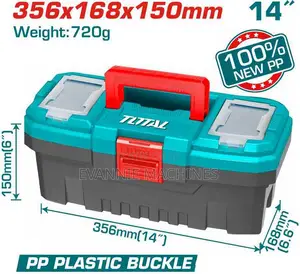 Total Tpbx0141 14" Plastic Tool Box