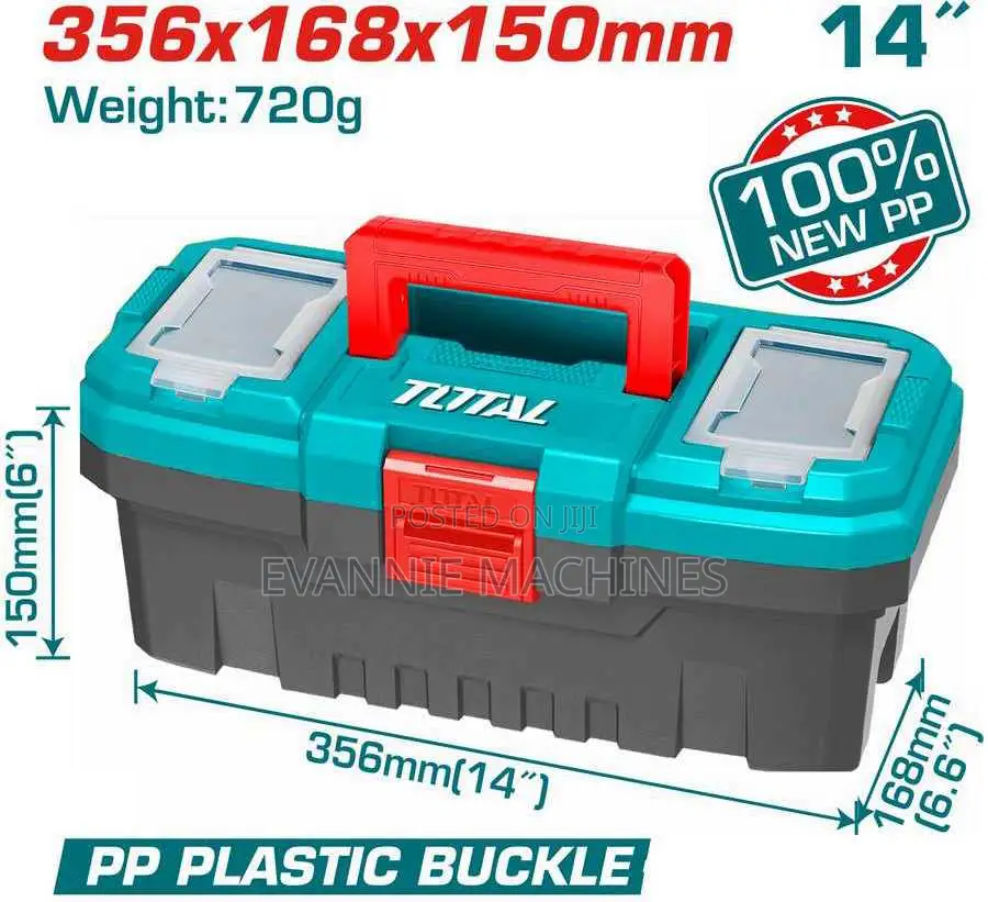 Total Tpbx0141 14" Plastic Tool Box