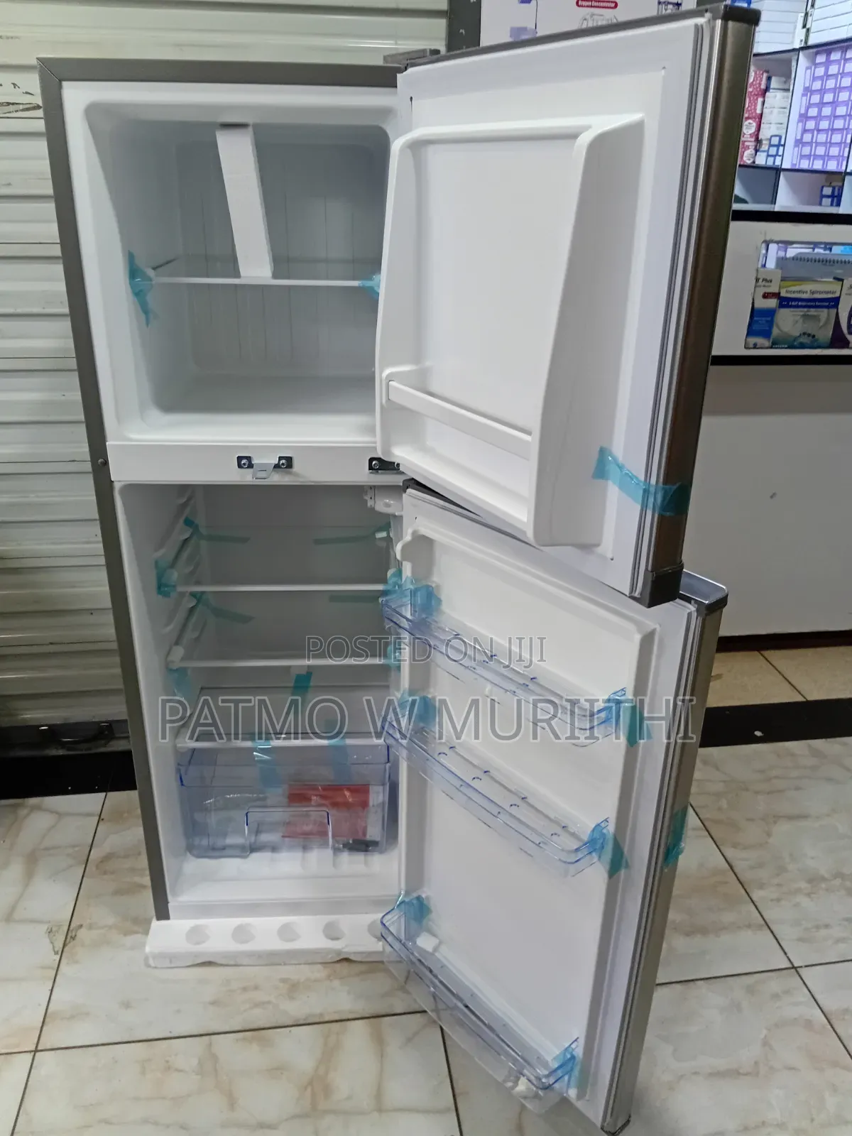 Fridge 138l, Ramtons 138l Fridge Double Door, Frost -New