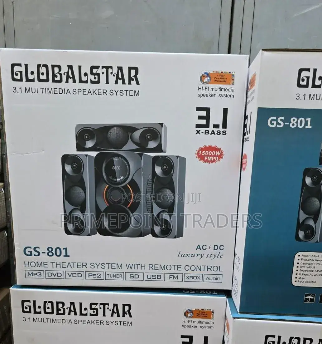 Globalstar 3.1ch Home Theater With Woofer Remote Control