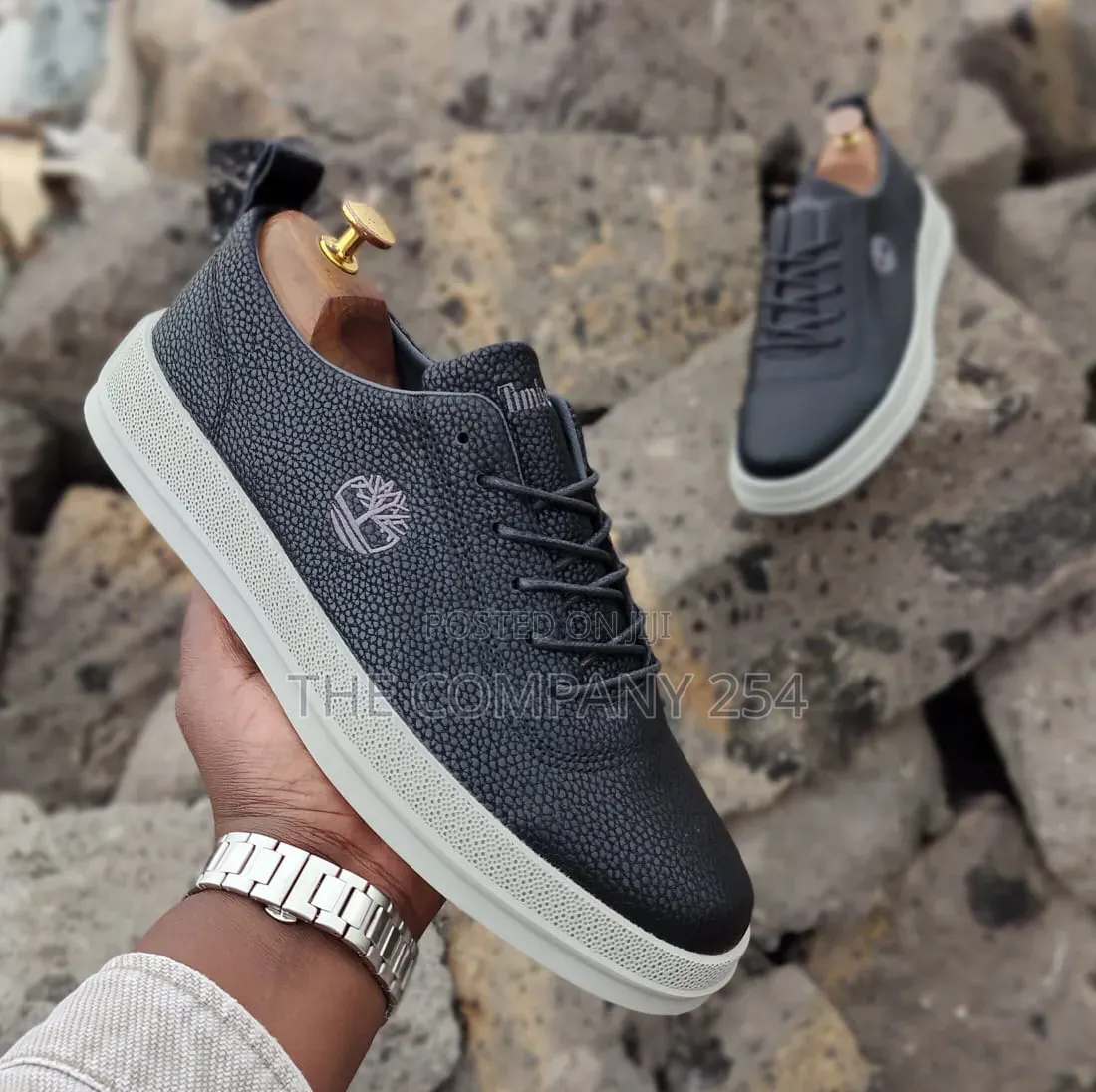 Quality Casual Timberland Slip on Laced Shoe's With Rubber Sole