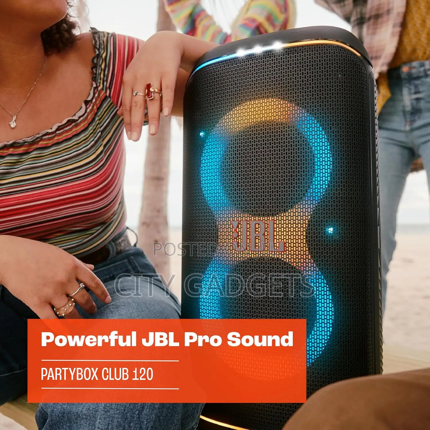 JBL Partybox Club 120 - Portable Party Speaker With Foldable Handle