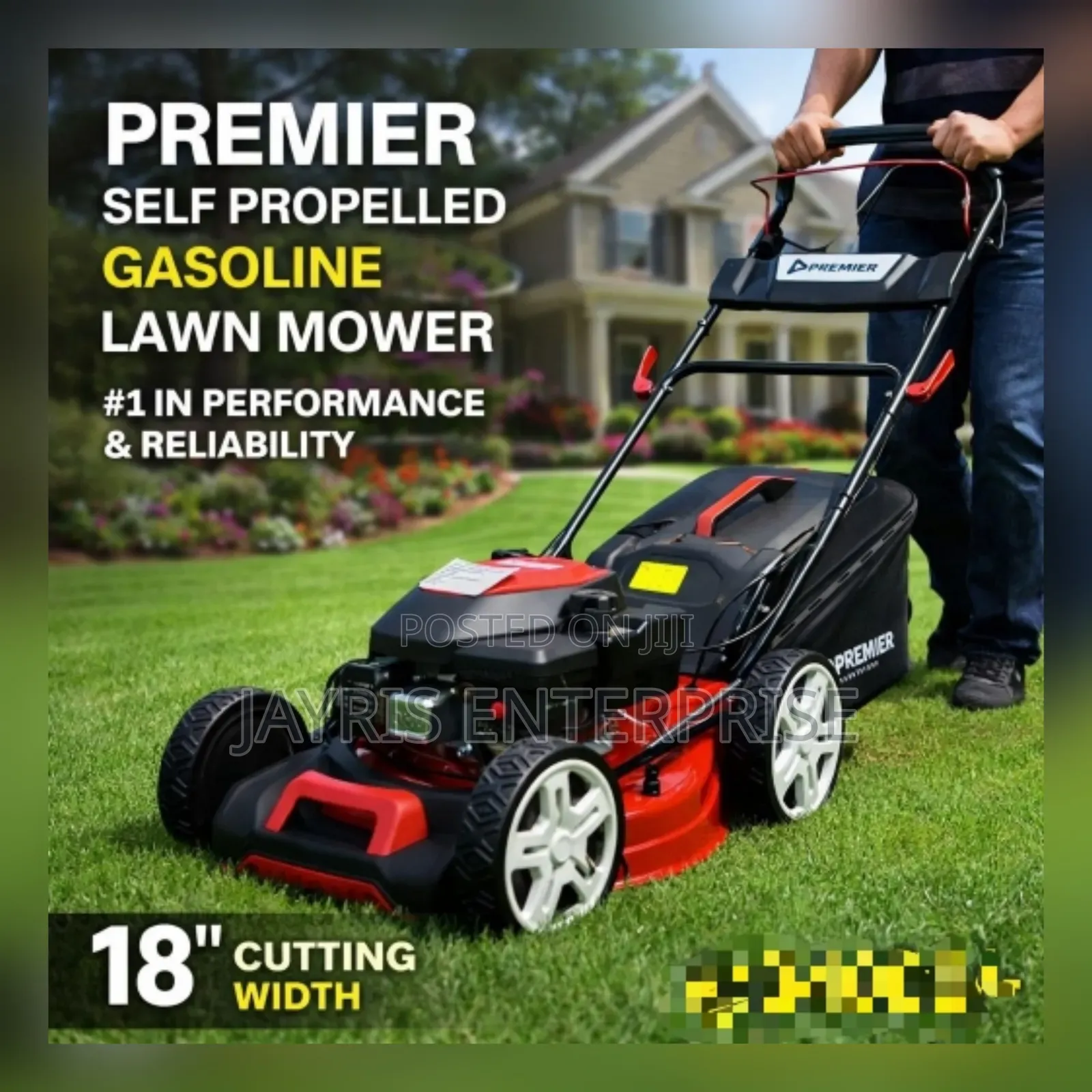 Premier Self Propelled Gasoline Lawn Mower 5.5hp 180cc