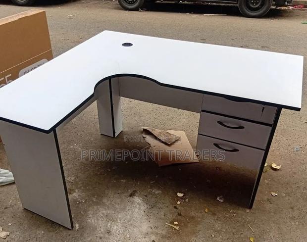 1.2m L-Shaped Office Study Desk – Space-Saving Workstation - main view
