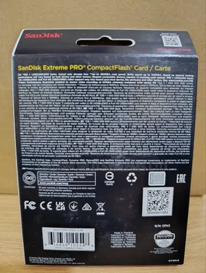 Sandisk Extreme Pro Cf 160mb/S 256gb VPG 65, Udma 7