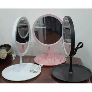 Led Makeup Mirror With a Storage Tray Sensor Touch