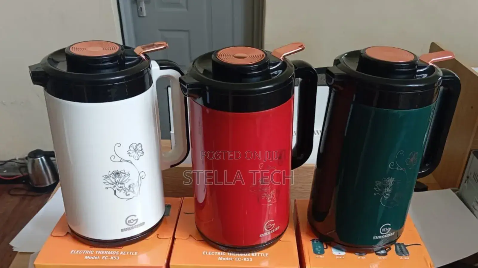 Eurochef 3.5 Litres 2 In1 Cordless Kettle With Thermal