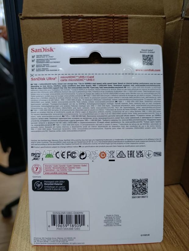 Sandisk Ultra Microsdxc 128gb 100mb/S Class 10 Uhs-I - thumbnail 2
