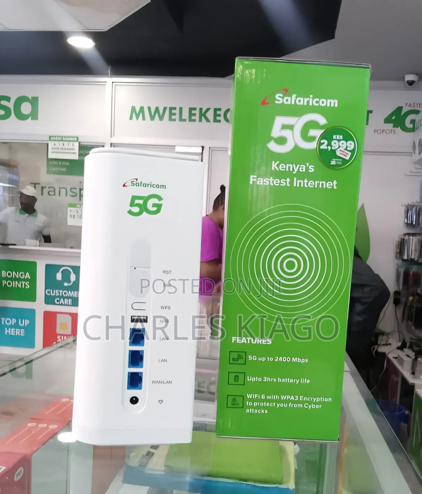 Safariocom 5g Routers With in-Build 5200mah Battery