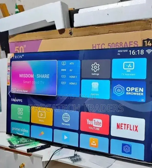 Vitron 50 Inch Frameless Android Smart Tv