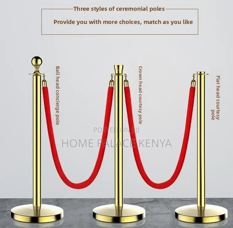 Stanchion Post: Crowd Control Decorative Rope Barrier