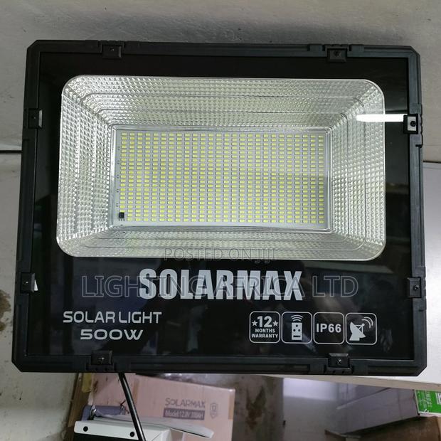 500 Watts Solarmax Floodlight 12 HRS Light Remote Controlled - thumbnail 3