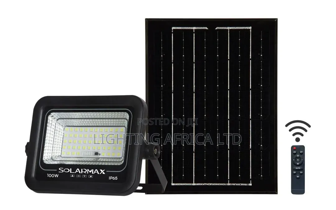 300 Watts Solarmax Floodlight Light 11hrs Straight With Bracket