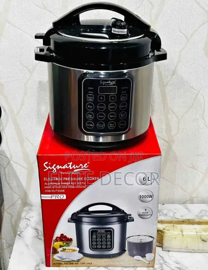 Signature 6 Litres Electric Pressure Cooker (1000w)