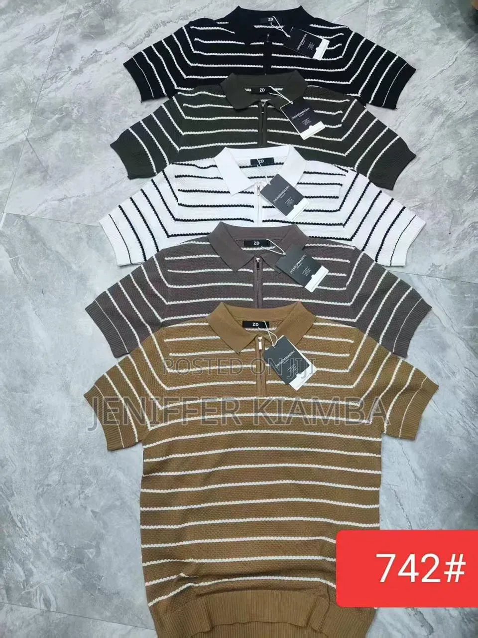 Polo Tshirts With Stripes and Plain