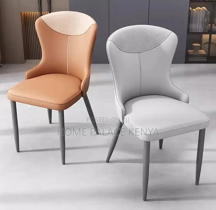 Dining Chair: Modern Color Block Backrest Dining Chair