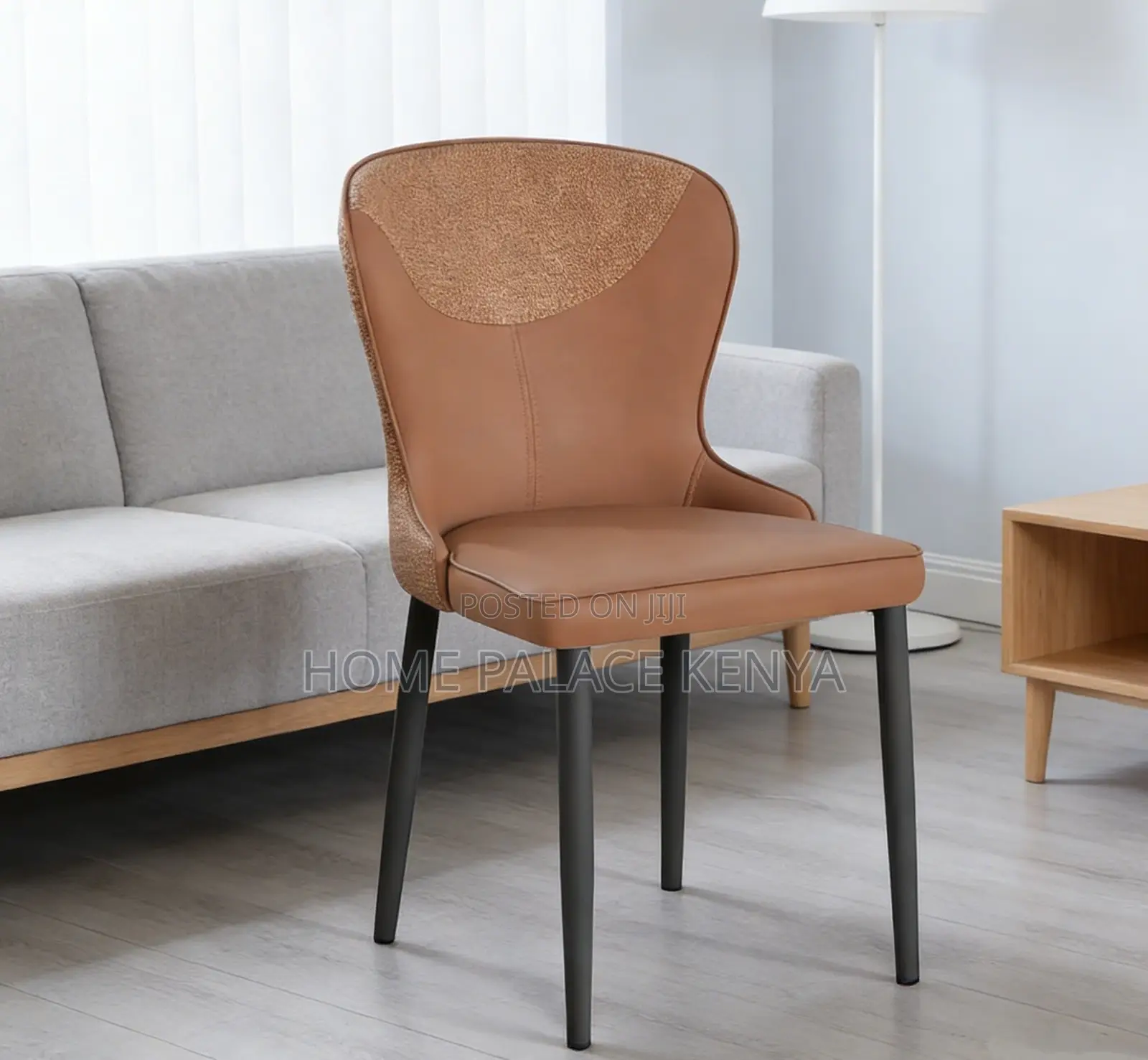 Dining Chair: Modern Color Block Backrest Dining Chair
