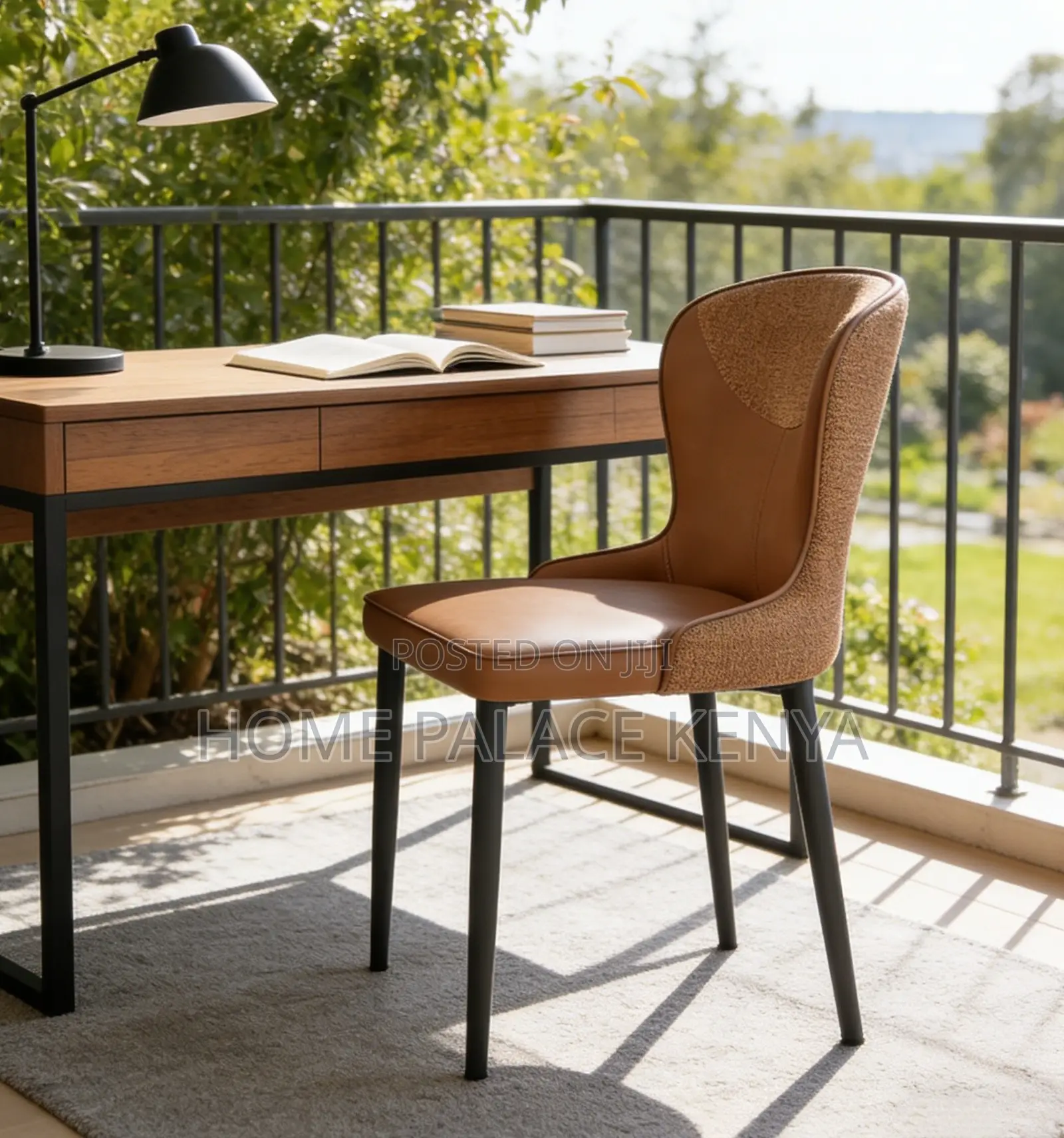 Dining Chair: Modern Color Block Backrest Dining Chair
