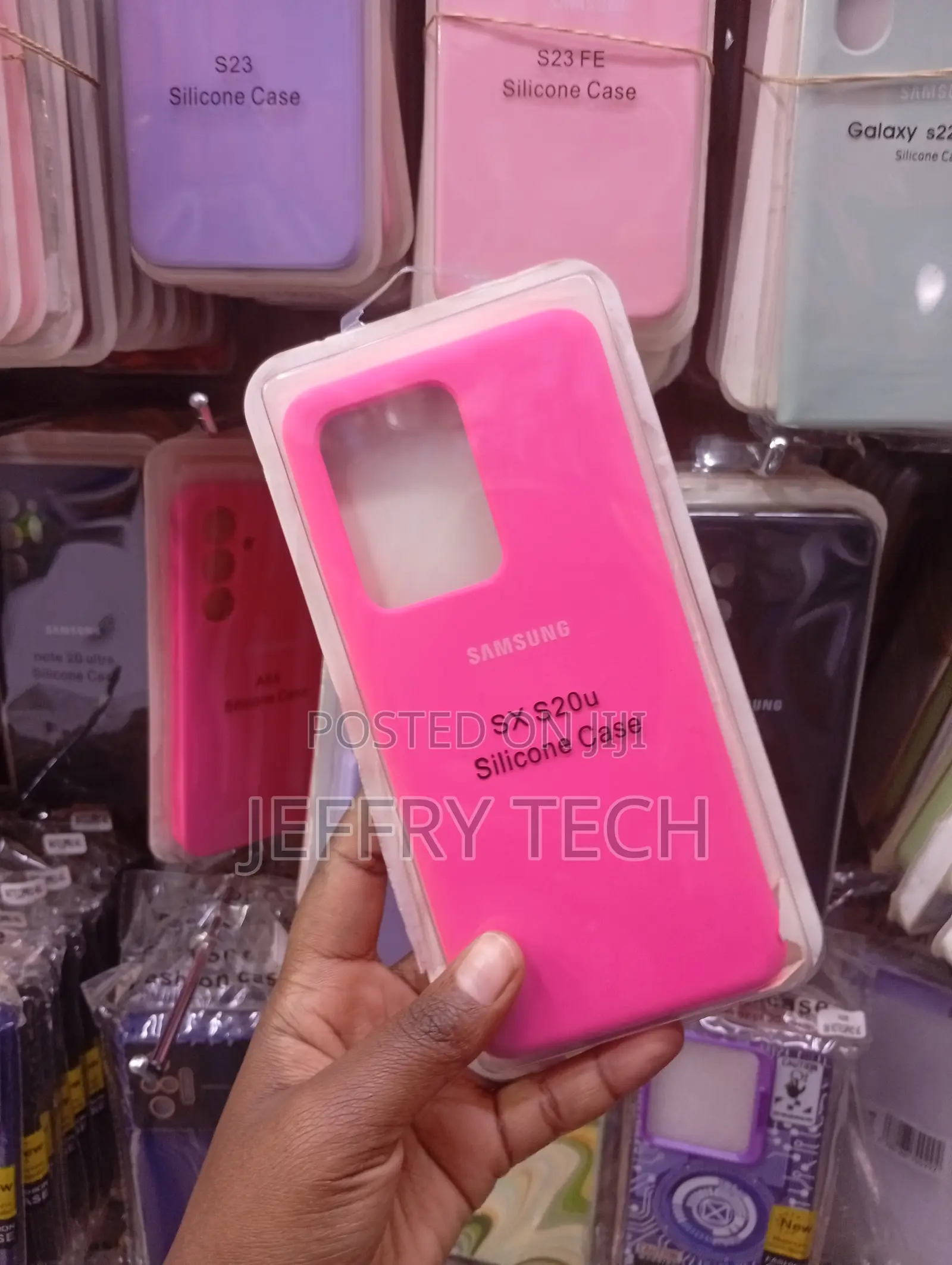 Samsung Galaxy S20 Ultra,Vibrant Pink Silicone Phone Case