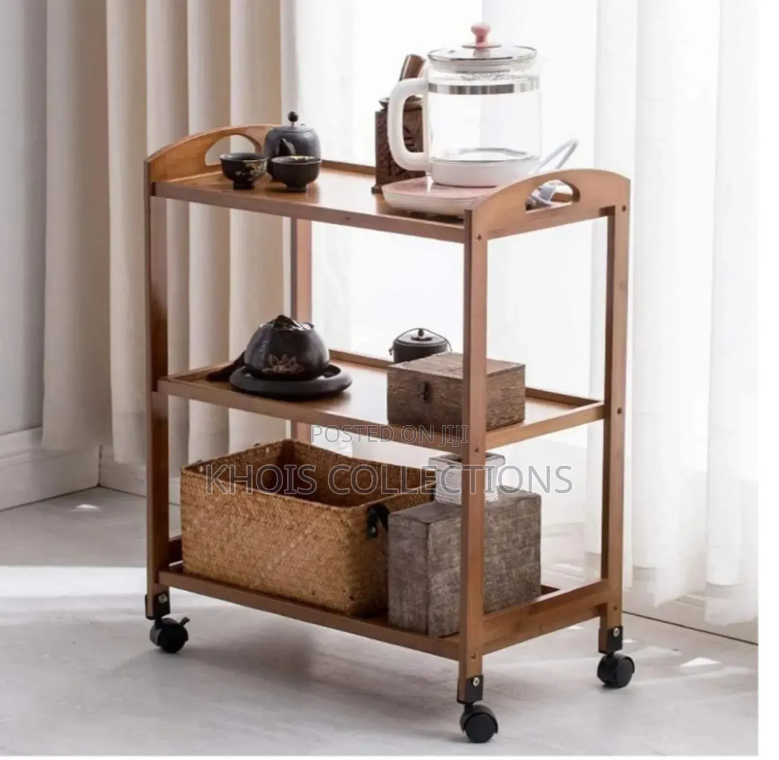 Bamboo Serving Trolley
