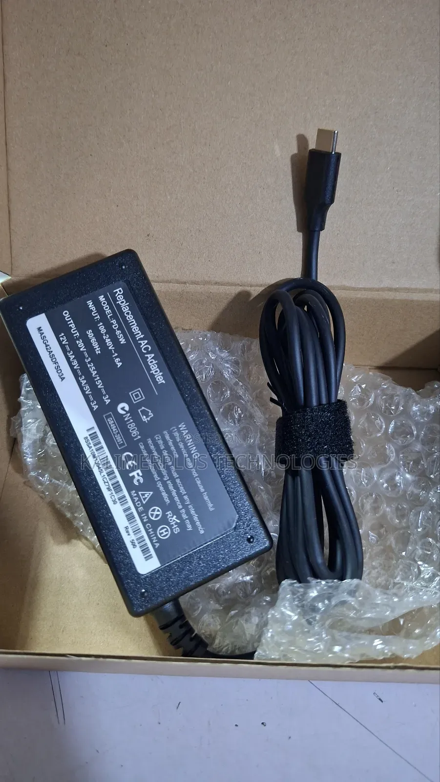Hp Replacement Type C Adapter 65w