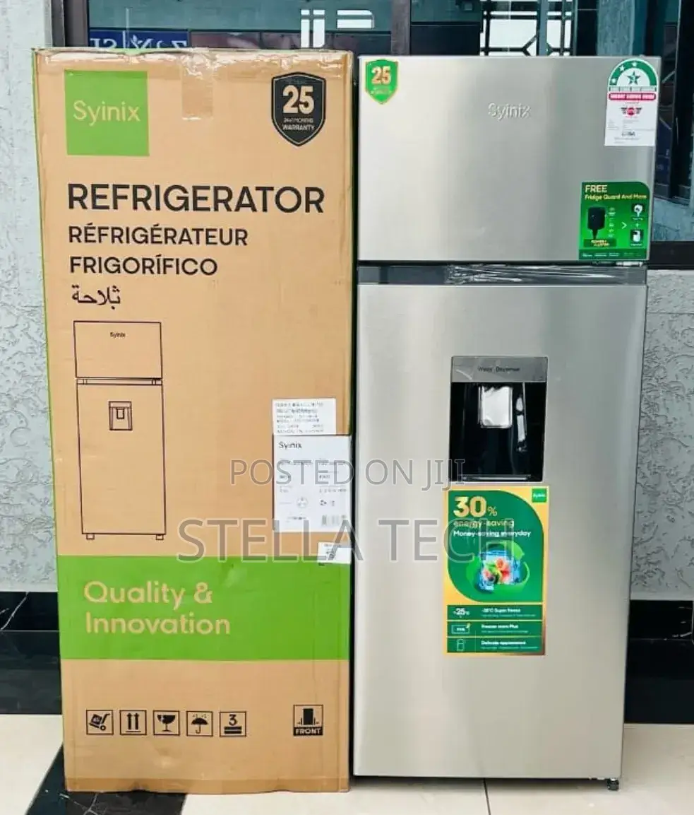 Syinix 210 LTRS Double Door Fridge With Water Dispenser