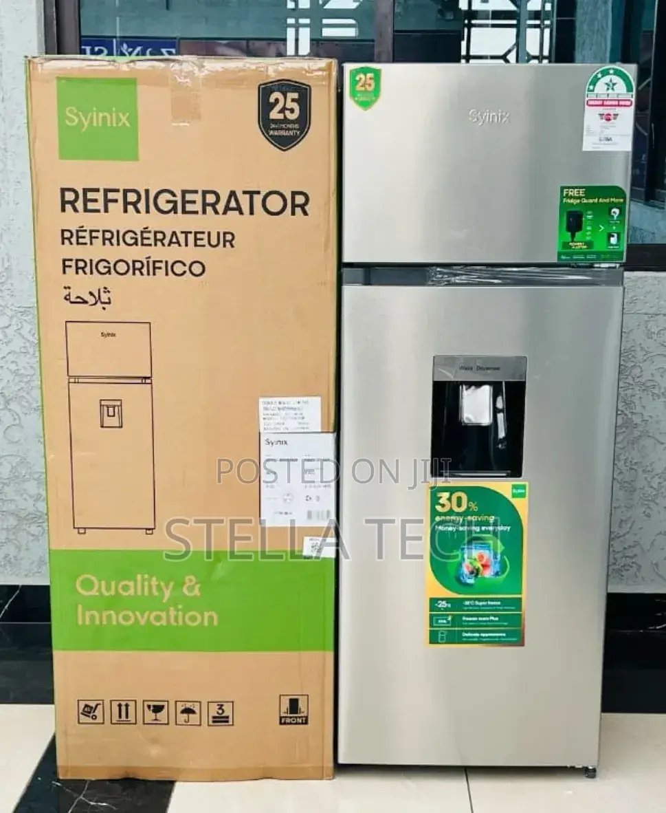 Syinix 210 LTRS Double Door Fridge With Water Dispenser