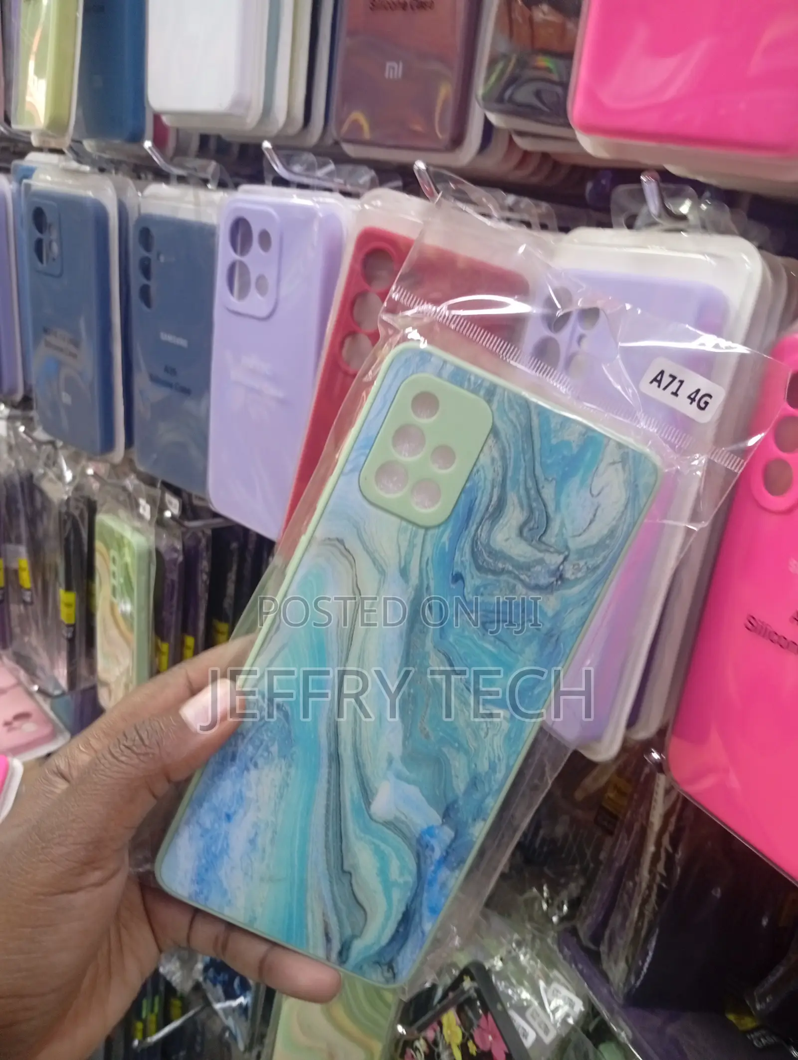 Samsung Galaxy A53 5g Blue Liquid Marble Fluid-Art Style Phone Case