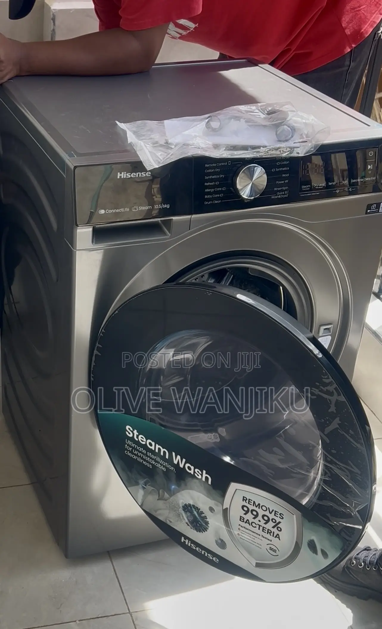 Hisense Washing Machine Wash/Dryer 10.5/6kg Front Load With Wifi