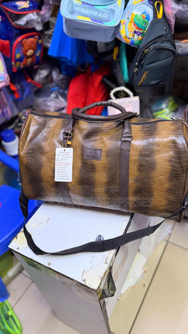 Luxury Crocodile Pattern Travel Duffel Bag