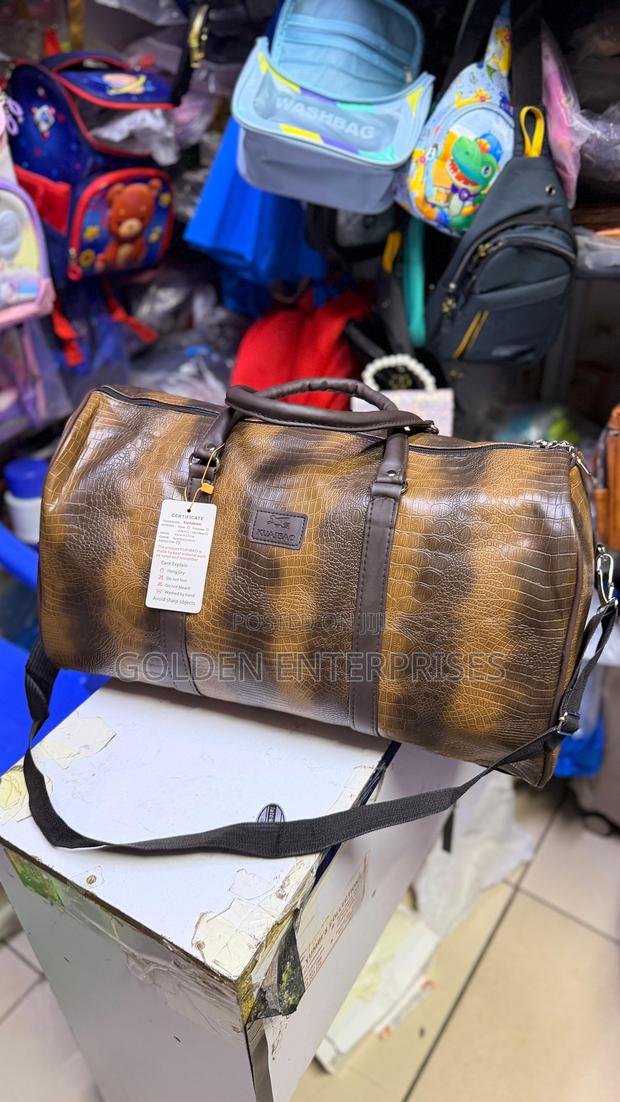 Luxury Crocodile Pattern Travel Duffel Bag - thumbnail 2
