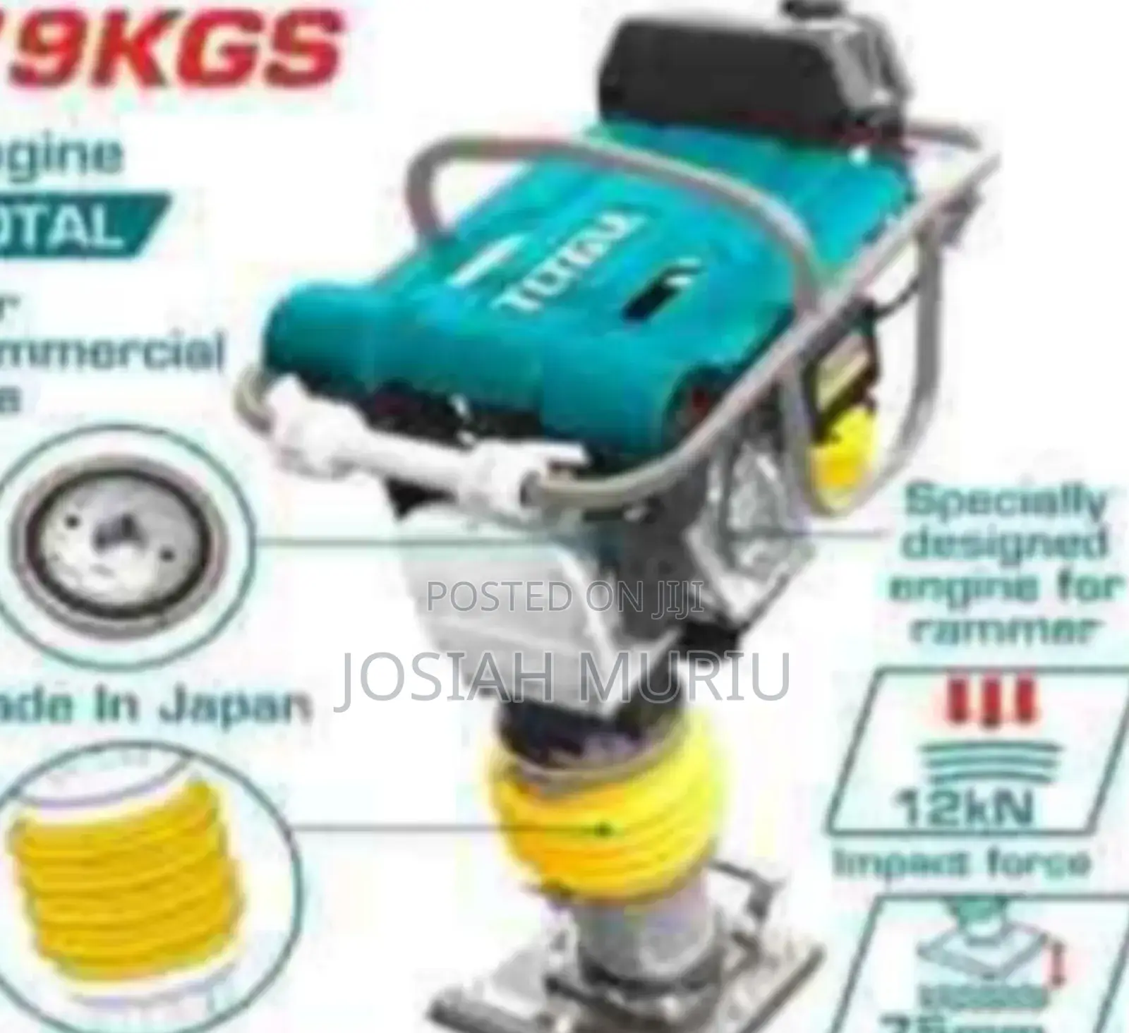 Total Gasoline Tamping Rammer 79kg