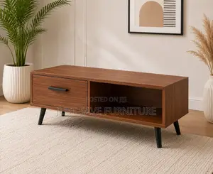 Modern Wooden Coffee Table With Storage Drawer