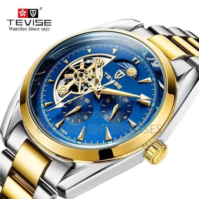 Tevise Executive Two-Tone Automatic Watch – Luxury Business Edition