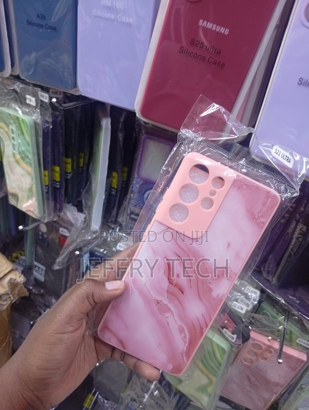 S G S21 Ultra Split-Design Backing With a Solid Light Pink Color Case - thumbnail 2