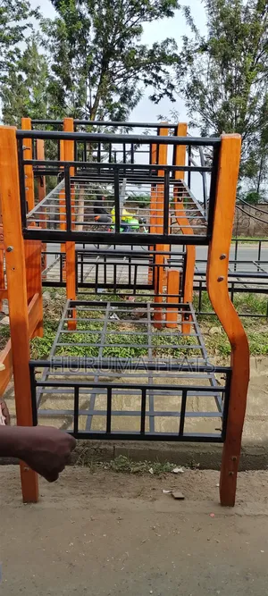 Brand New Wood and Steel Bed