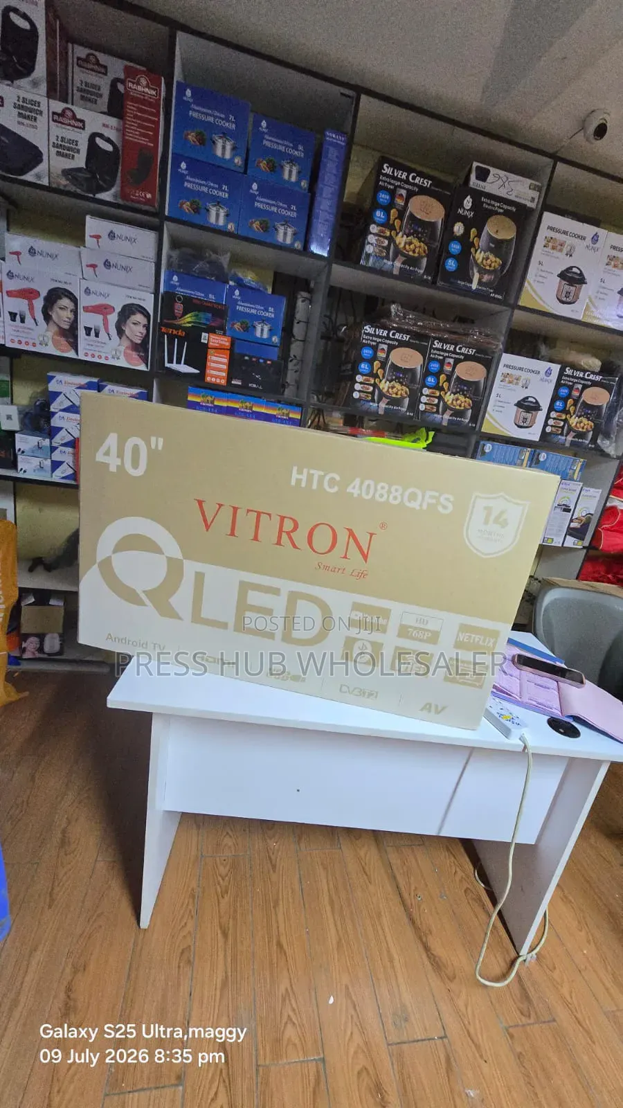 Vitron 40-Inch Qled Smart Tv – Hd, Android Tv, Netflix Youtube