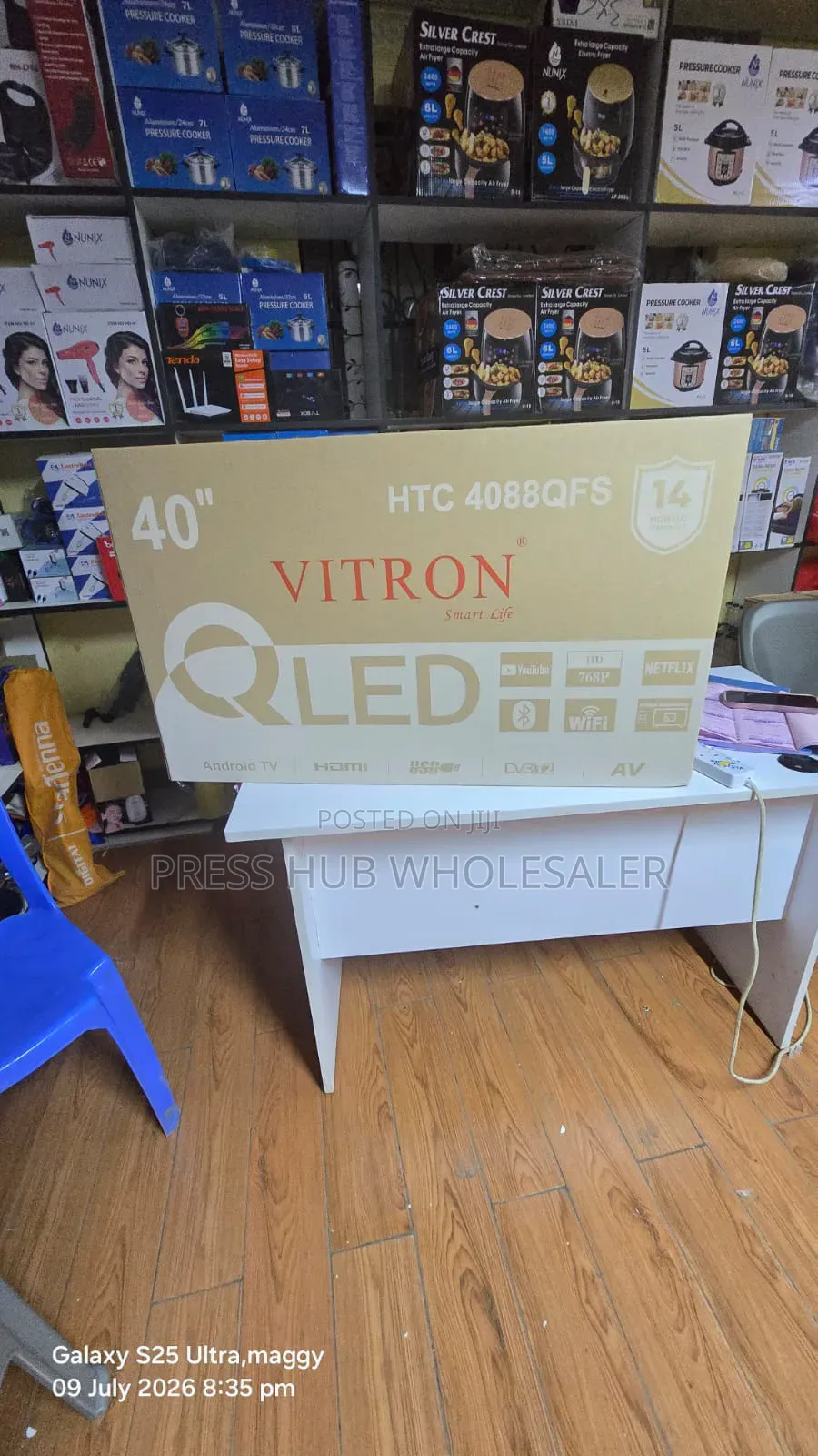 Vitron 40-Inch Qled Smart Tv – Hd, Android Tv, Netflix Youtube