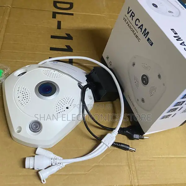 Indoor Surveillance Vr Cam Dual Wide Angle Lens Real Time Fisheye Cam