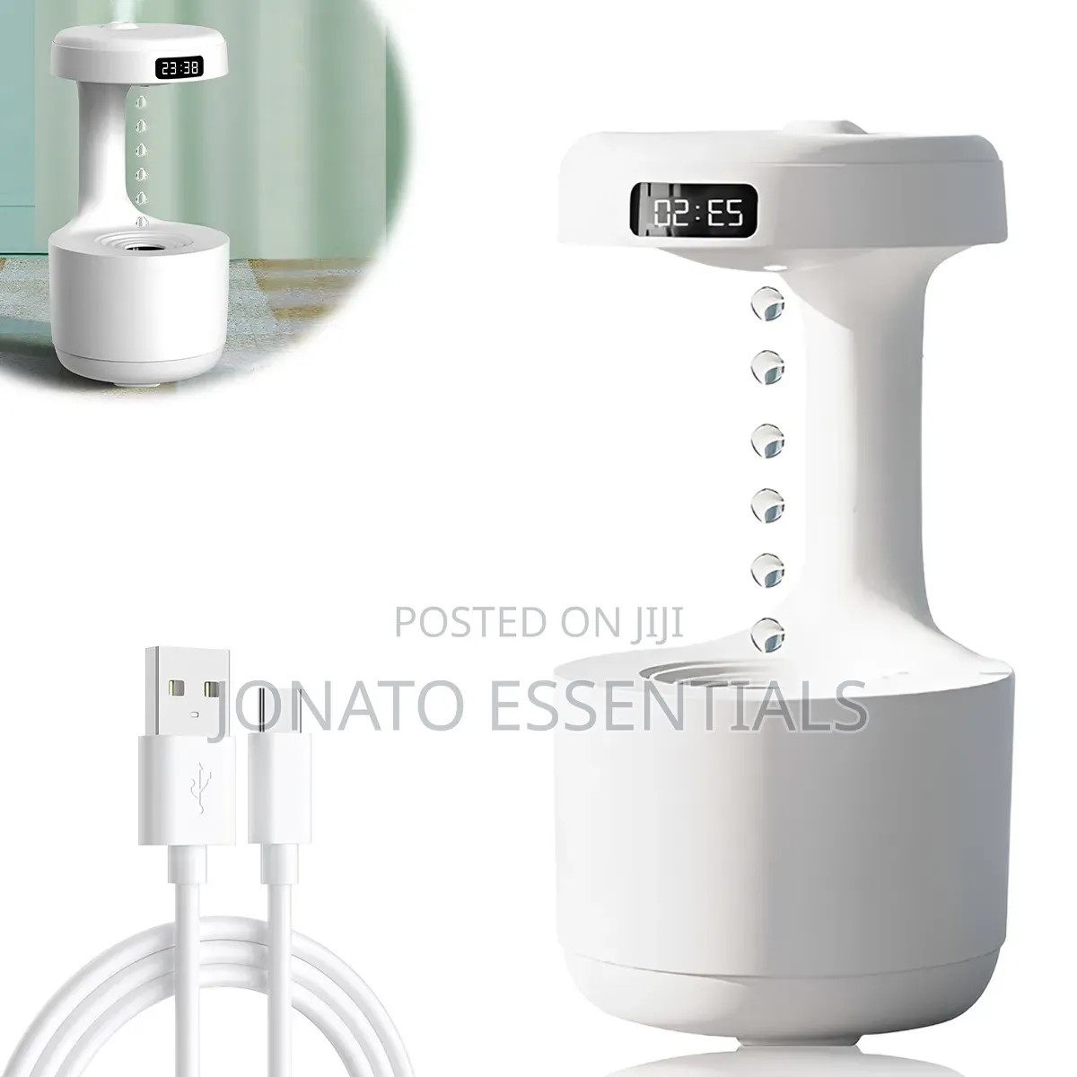 Anti-Gravity Air Humidifier - 800ml Led Desktop Office Humidifier