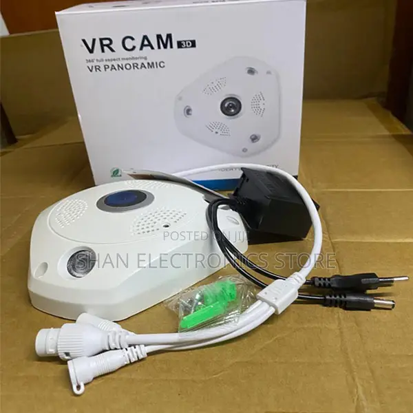 Wide-Angle 360° Fisheye Lens Wireless Motion-Activated 24/7 Monitoring