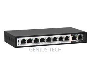 D-Link Des-F1010p-E/B 10-Port Poe+ Surveillance Switch
