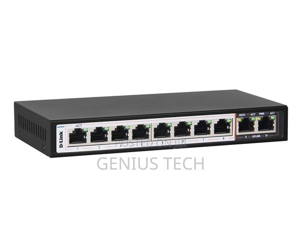 D-Link Des-F1010p-E/B 10-Port Poe+ Surveillance Switch