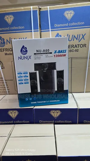 Nunix Nu-A60 3.1 Home Theater Subwoofer (12000w) - Brand New!