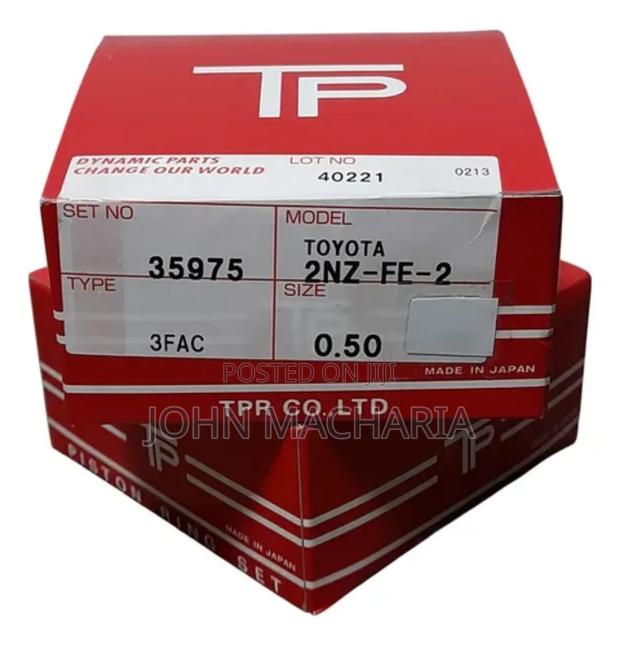 2nz - Fe Piston Rings Sets For Toyota Probox - thumbnail 3