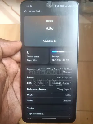 Oppo A3x 128 GB Blue