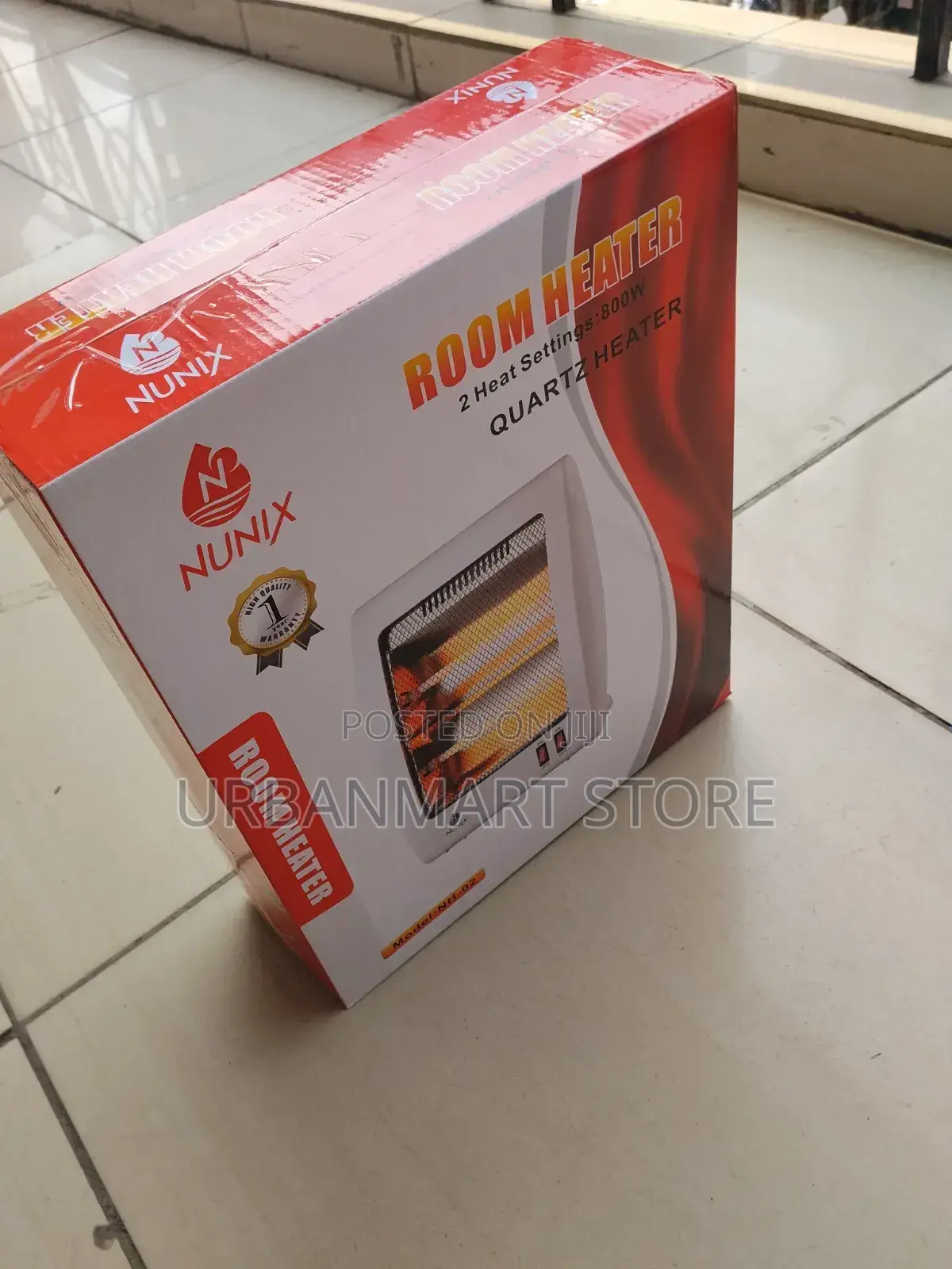 Nunix Nh-02 Room Heater With Dual Heat Settings 800w
