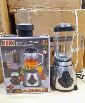 Reki 2in1 Blender With Glass Jar and Grinder