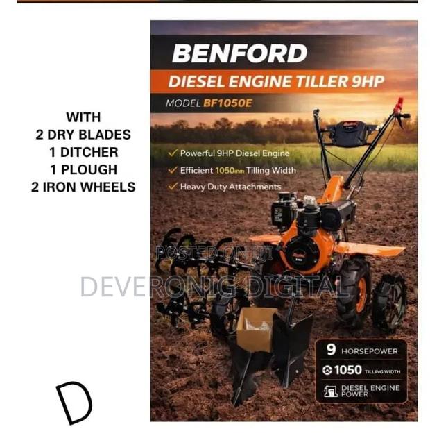 Benford Diesel Engine Tiller 9hp - main view