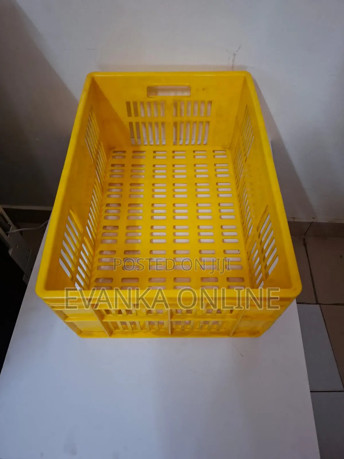 Kenpoly Yellow Crate/Bread Crate - (H240xw400xl587mm)